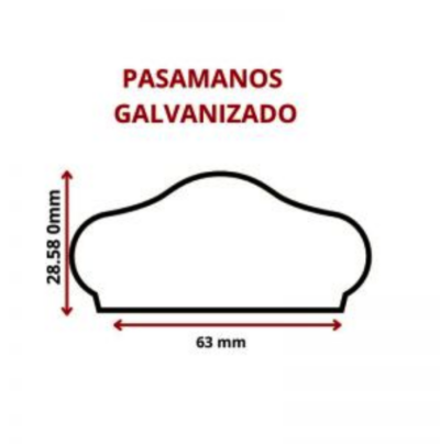 PASAMANOS GALVANIZADO